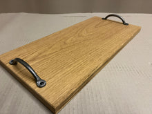 Load image into Gallery viewer, Handmade Oak Double Handled Serving/charcuterie Board