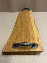 Load image into Gallery viewer, Handmade Waney Edge Oak Double Handled Serving/Charcuterie Board